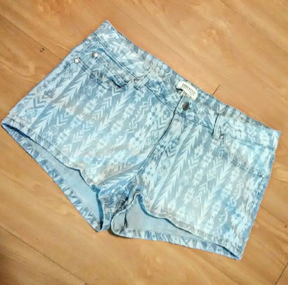 Forever21 Tribal summer ☀Jean short shorts